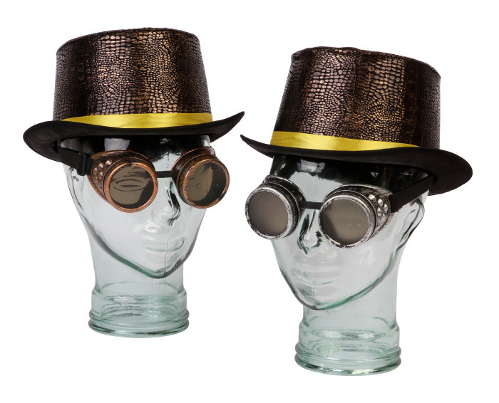 Høj hat med briller - flere varianter